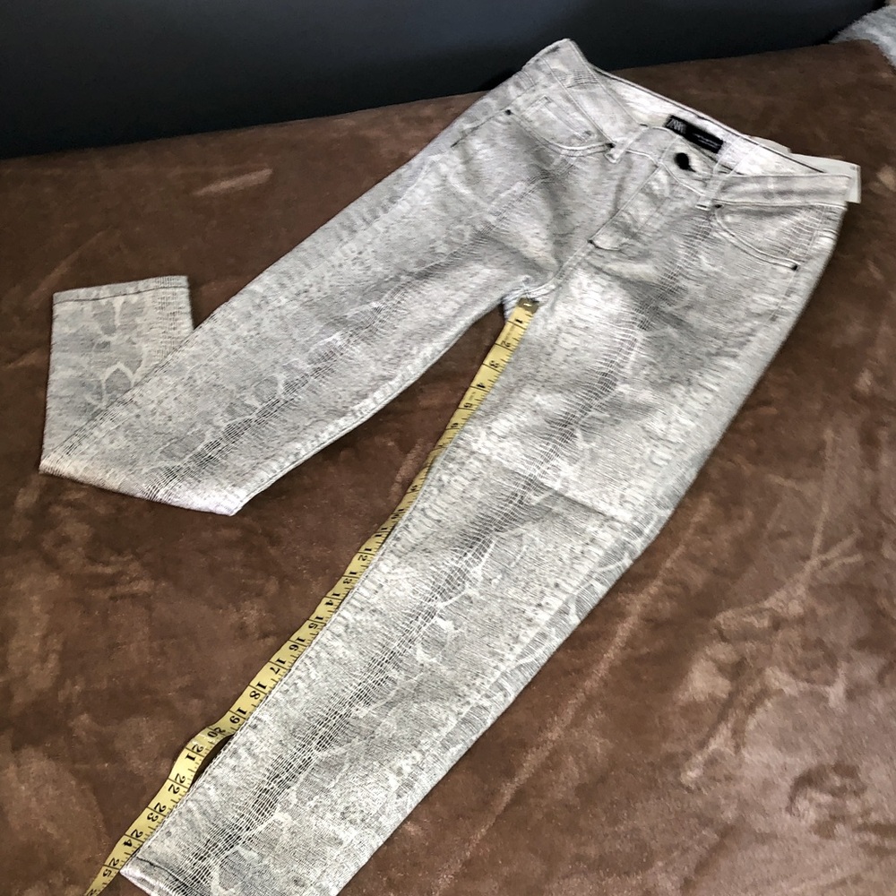 Zara Snake Print Skinny Jeans - Picture 6 of 11